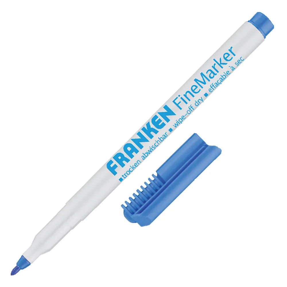 Whiteboard- und Flipchart-Marker Blau van Franken – productfoto