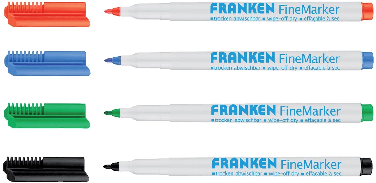 Whiteboard- und Flipchart-Marker Mehrfarbig van Franken – productfoto
