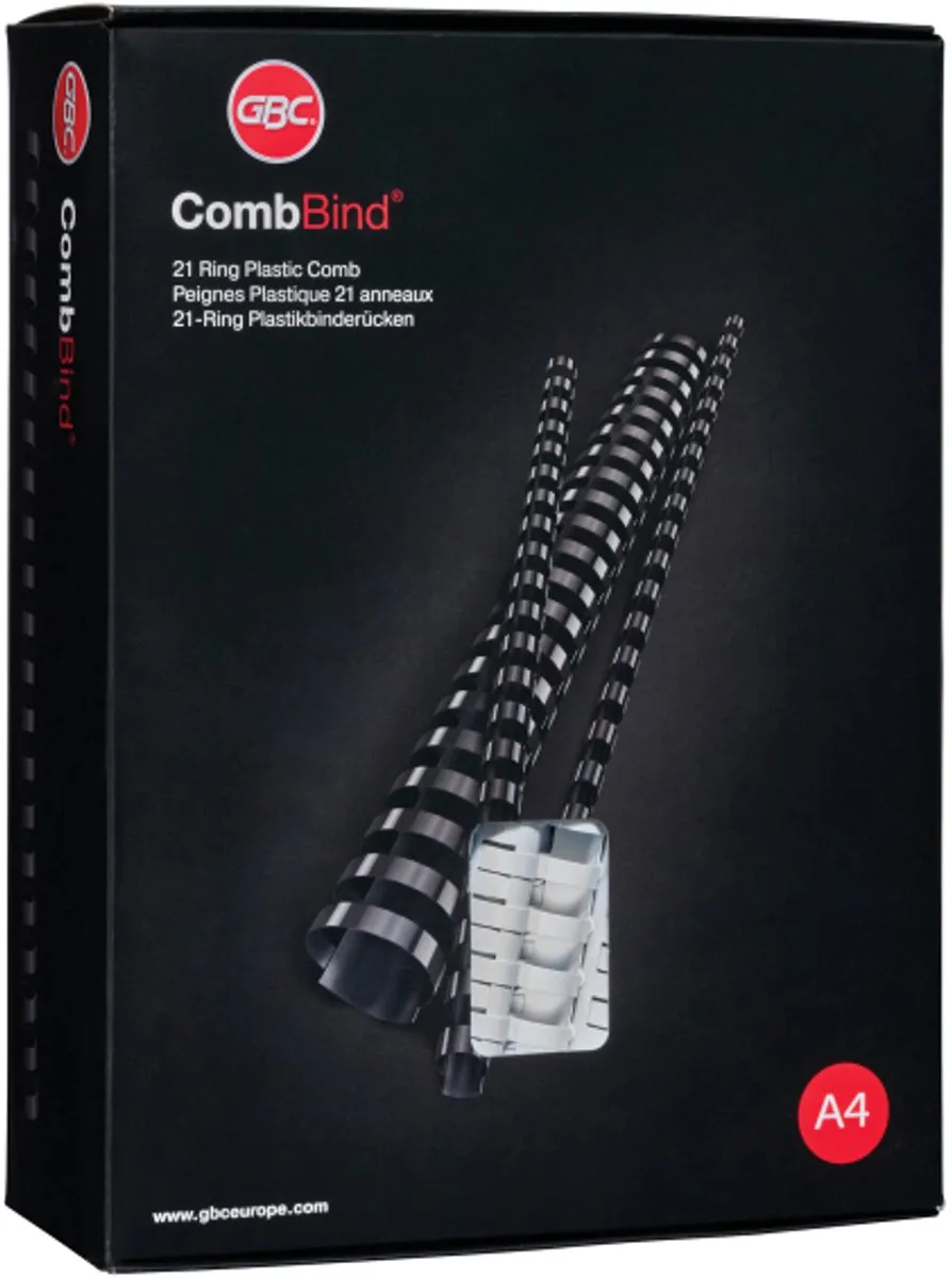 Combbind bindruggen - a4 - 25 mm - 50 stuks de GBC en Noir – photo produit