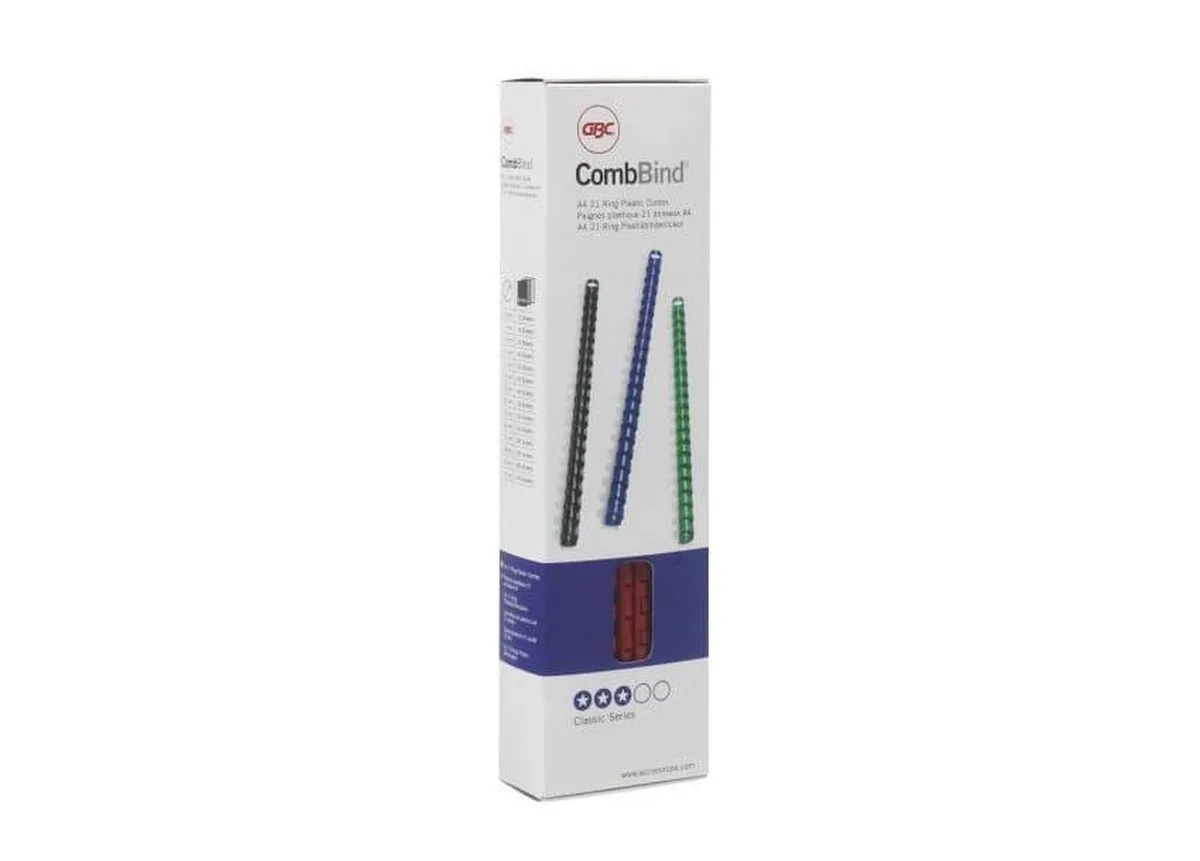 Combbind bindruggen - a4 - 6 mm - 100 stuks de GBC en Blanc – photo produit