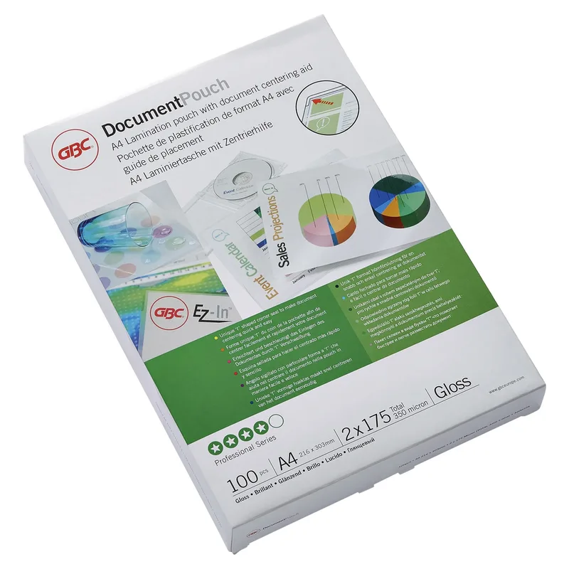 Document Lamineerhoezen A4 2x175 micron Glanzend (100) by GBC – product photo