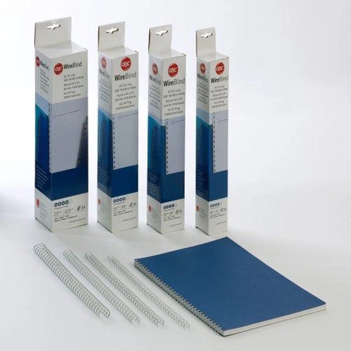 Draadrug gbc 9.5mm 34rings a4 från GBC i Silver – produktbild
