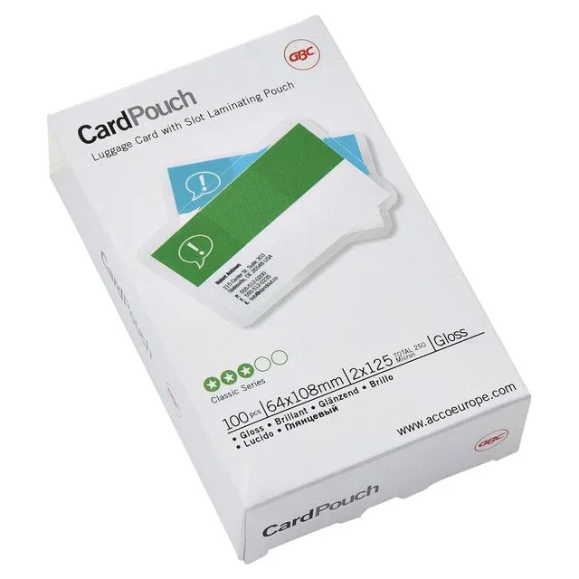 Lamineerhoes gbc bagage label 64x108mm 125micron by GBC – product photo