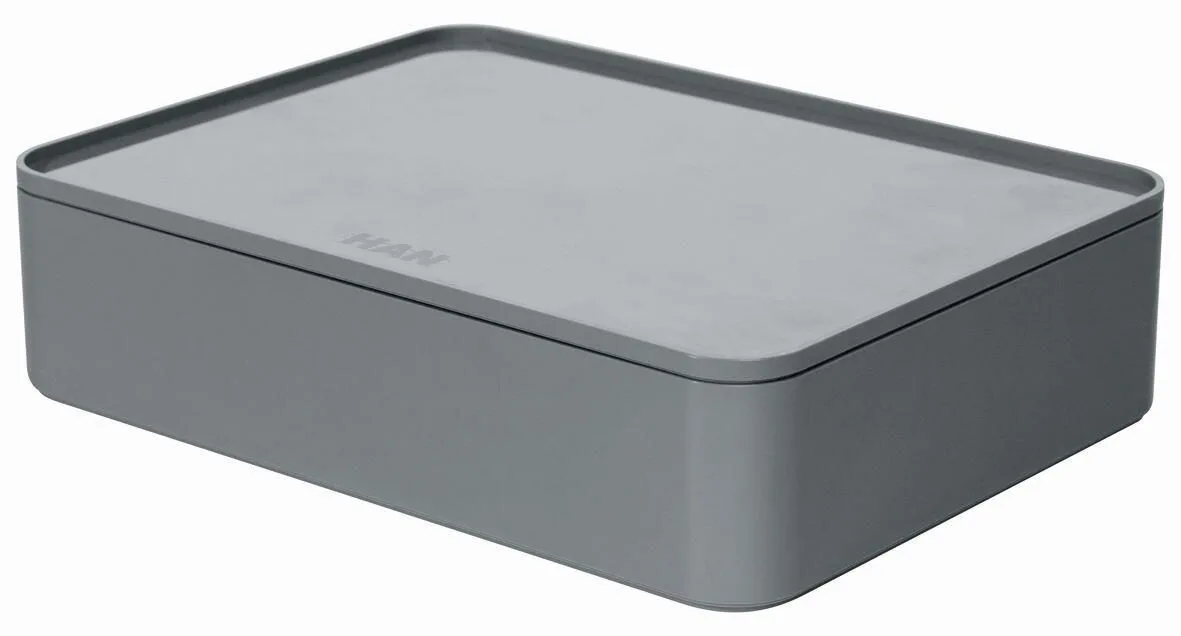 Aufbewahrungsbox 26,0 x 19,5 x 6,8 cm grau fra HAN – produktbillede