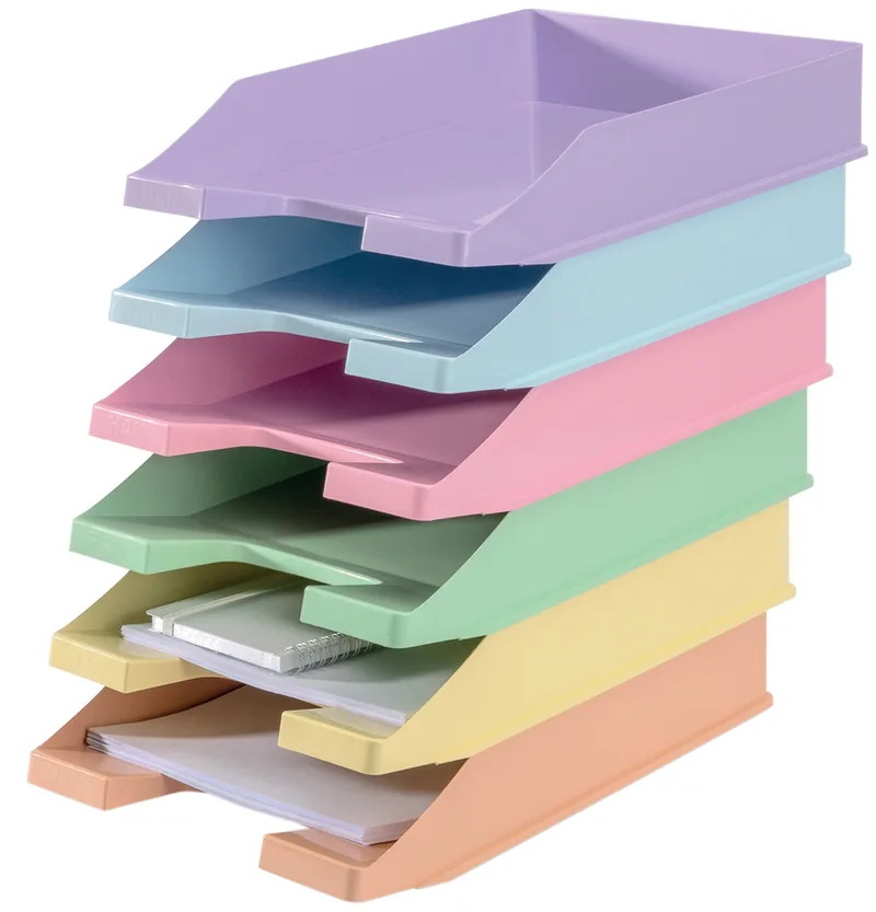 Briefablage KLASSIK, DIN A4, Polystyrol, pastellgelb by HAN – product photo