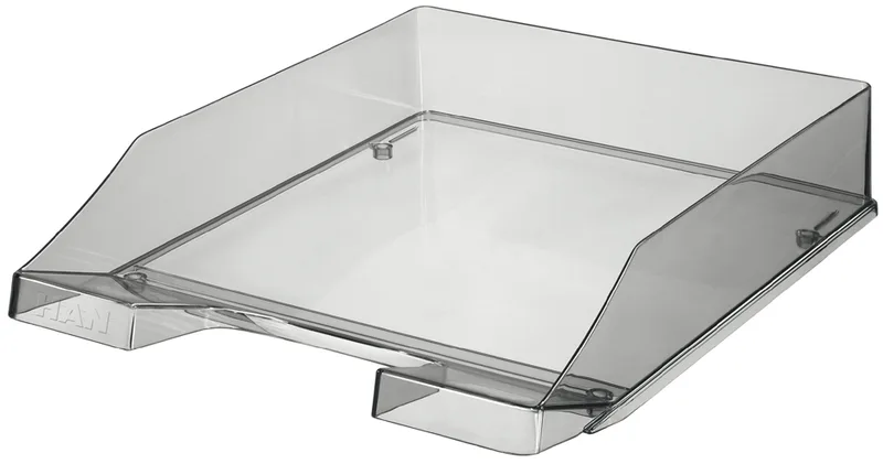 Briefablage KLASSIK TRANSPARENT, DIN A4,grau-transparent by HAN – product photo