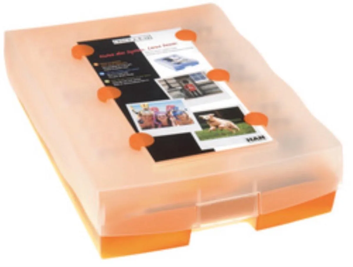 CROCO 9988-643 Flashcards Blauw (doorschijnend) Aantal kaarten (max.): 2.000 kaarten DIN A8 liggend fra HAN i Blå – produktbillede