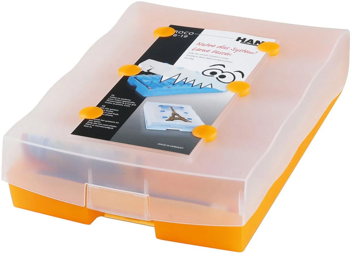 CROCO 9988-693 Flashcards Grijs (doorschijnend) Aantal kaarten (max.): 2.000 kaarten DIN A8 liggend fra HAN i Grå – produktbillede