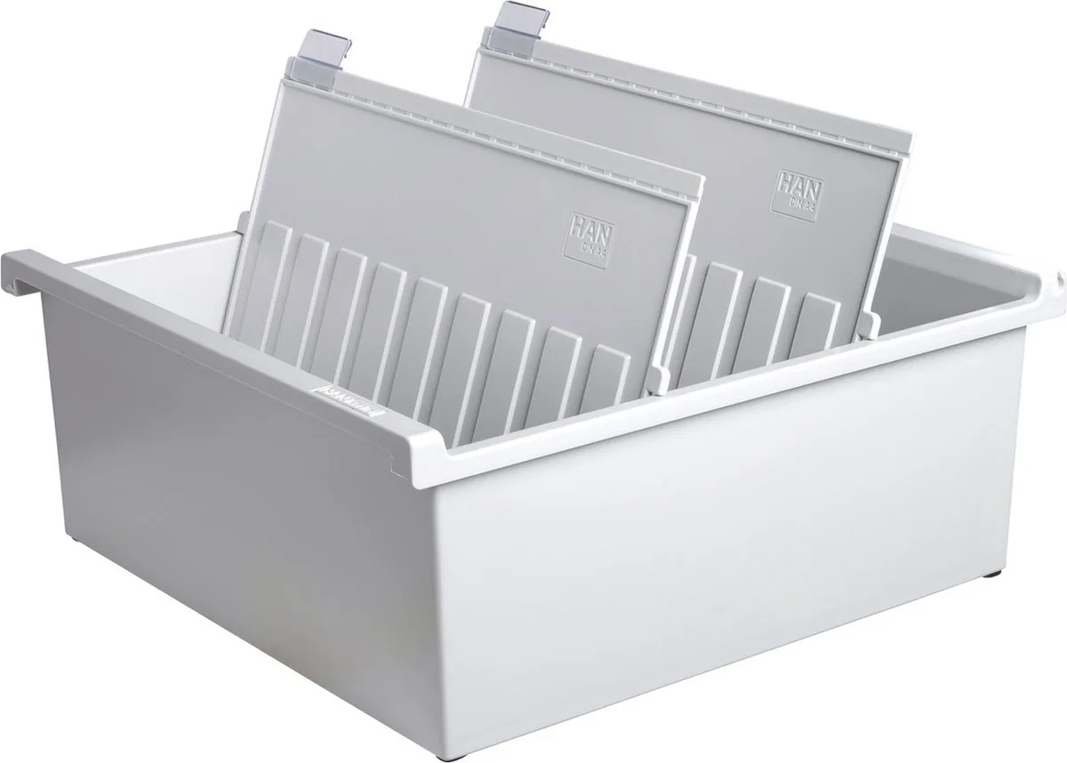 kaartenbak - A4 dwars - voor 1300 kaarten - HA-954-0-11 de HAN en Gris clair – photo produit
