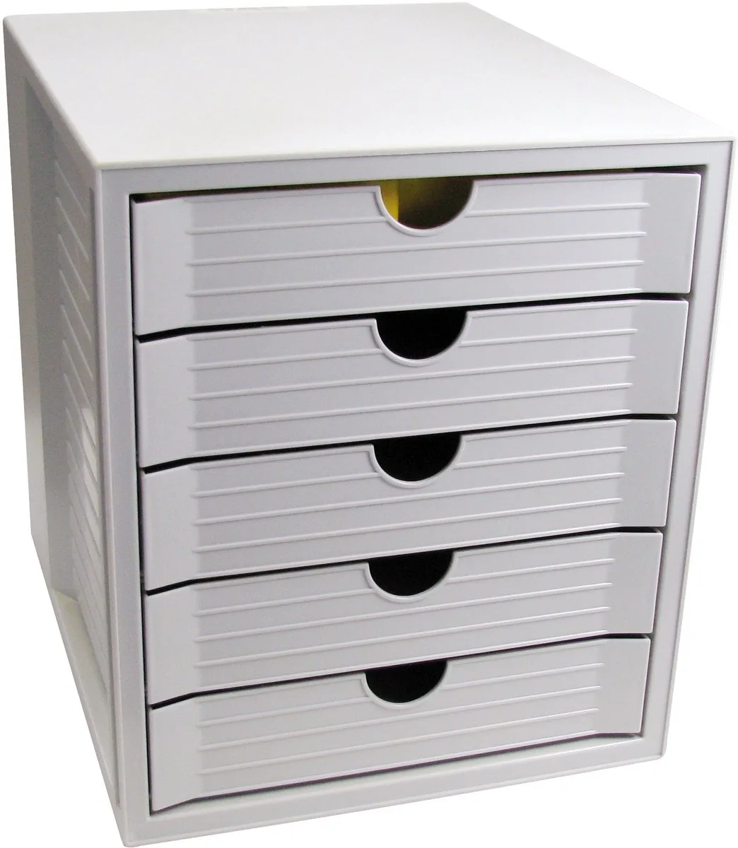 ladekast - 5 gesloten laden - HA-1450-11 de HAN en Gris clair – photo produit