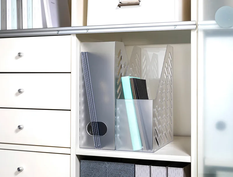 Stehsammler BRILLANT XXL, Kunststoff, grau-transluzent by HAN – product photo