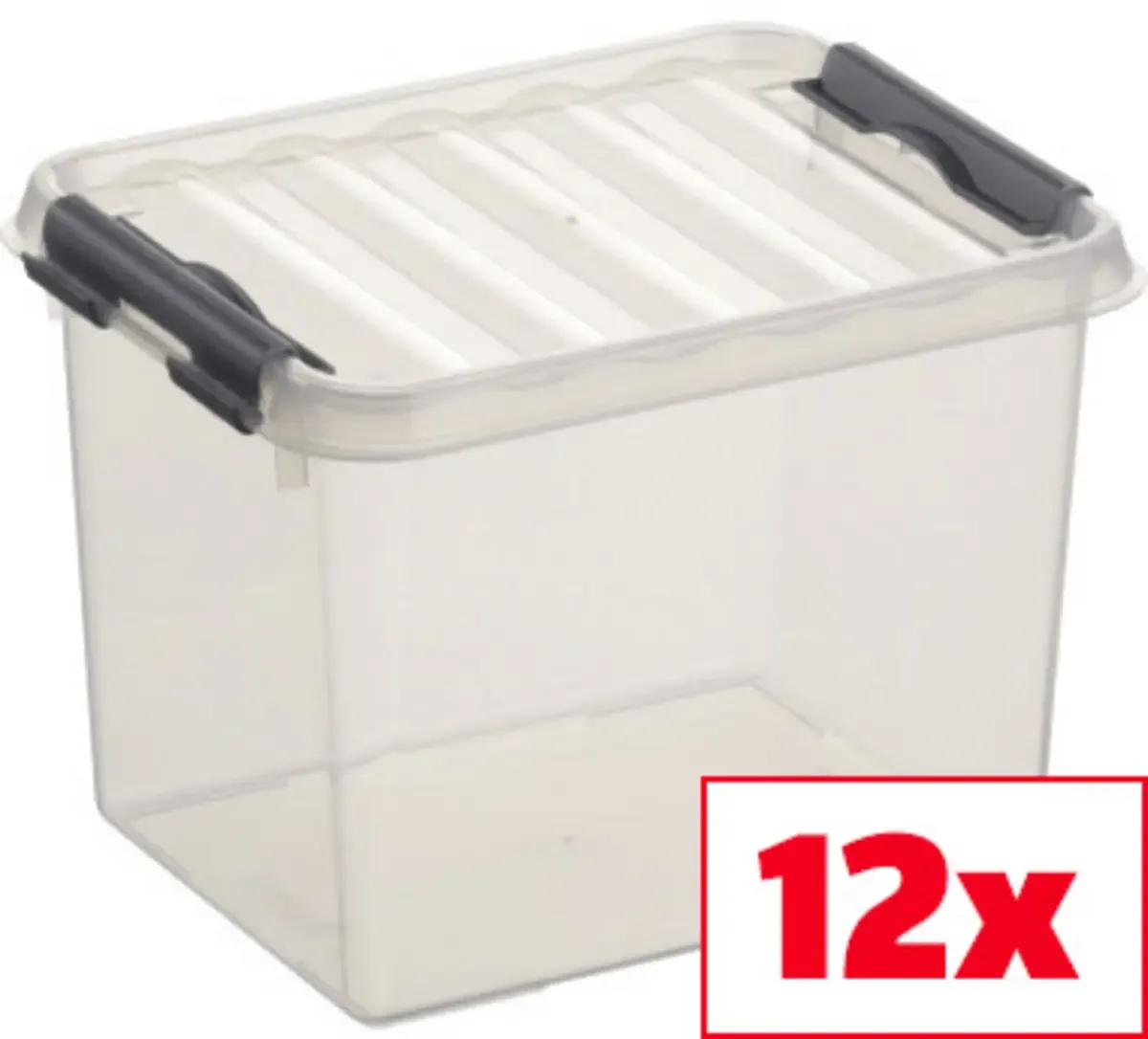 Aufbewahrungsbox Sunware Q-line Transparent 3 l (B x H x T) 15 x 14 x 20 cm 12 St. de Helit – photo produit