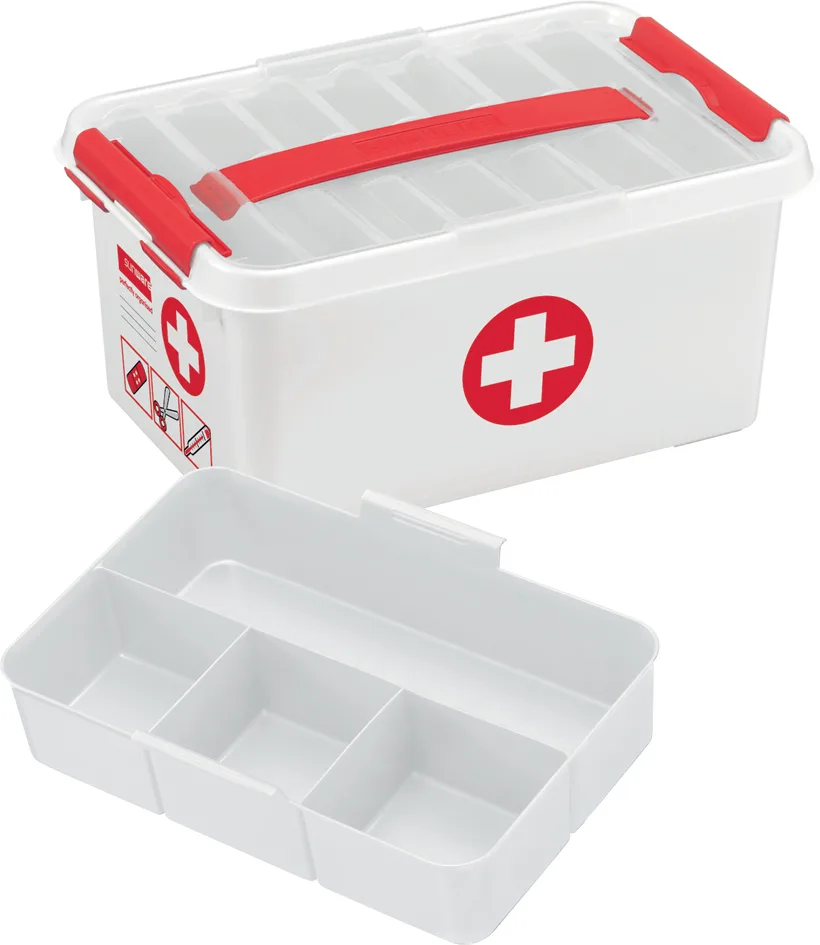 Aufbewahrungsbox , the q-line, - Erste Hilfe, 22 Liter von Helit – Produktfoto