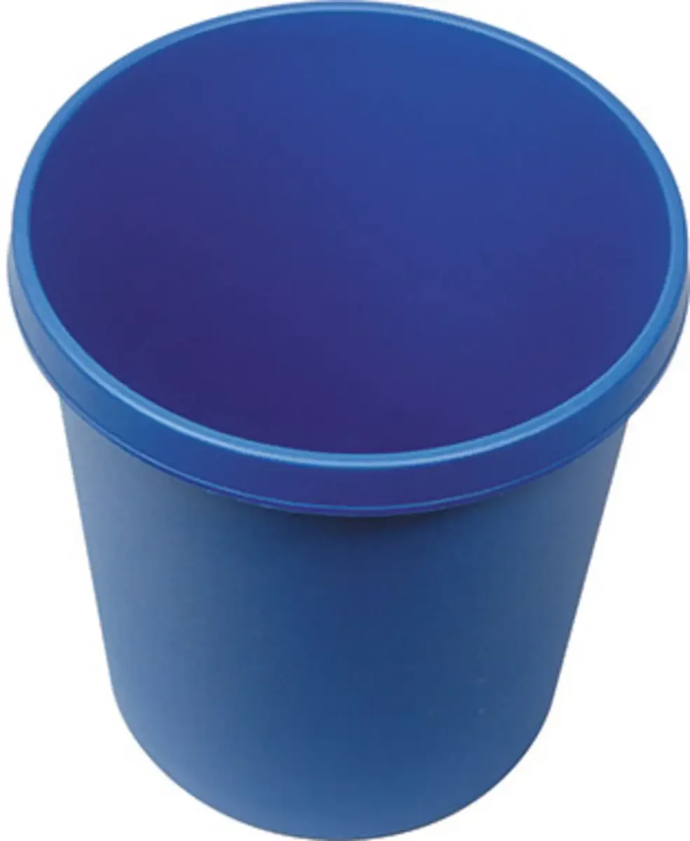 Corbeille à papier Helit the german H6105834 18 l (Ø x H) 31.5 cm x 33.5 cm polypropylène 1 pc(s) från Helit i Blå – produktbild