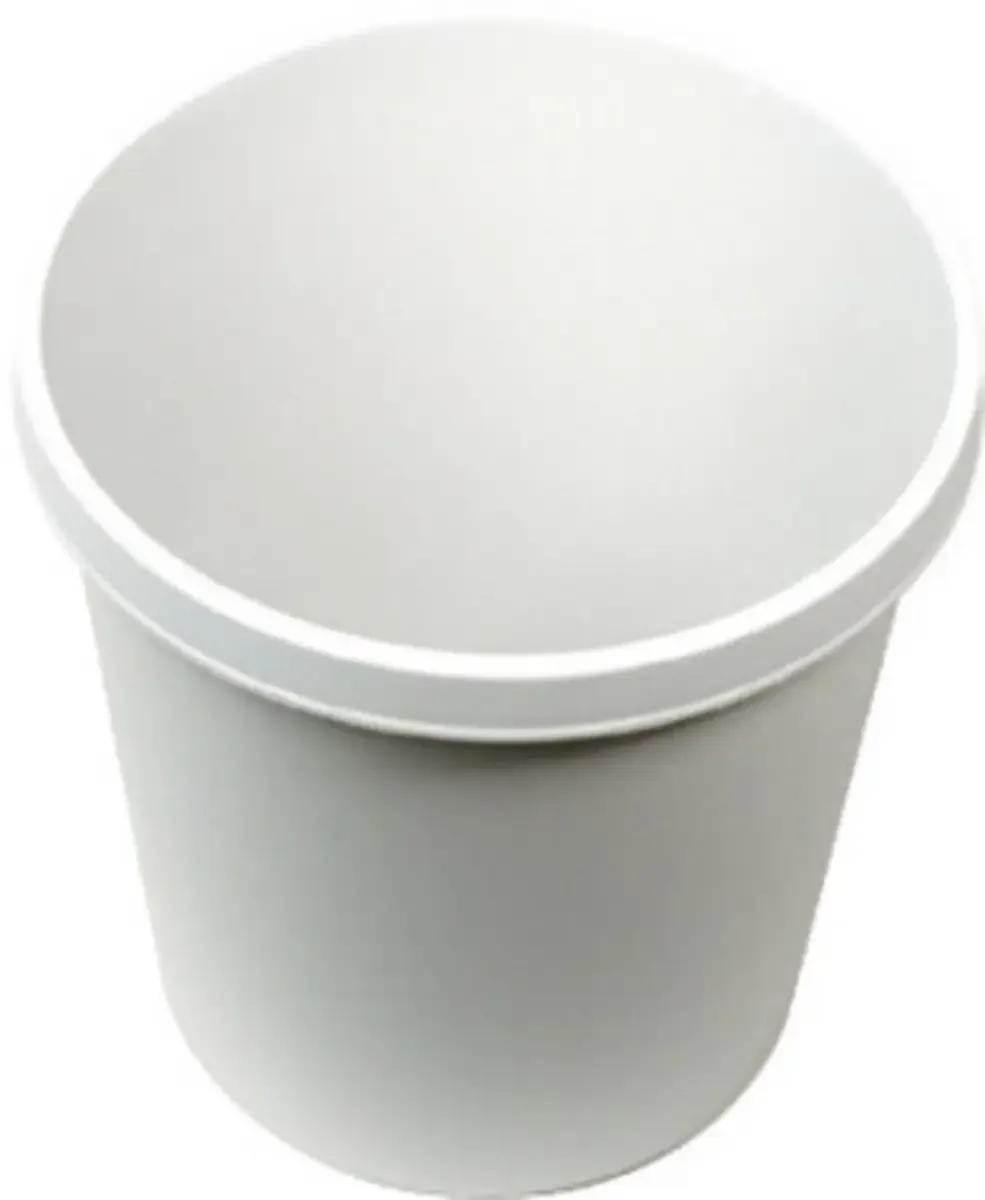 Corbeille à papier Helit the german H6105882 18 l (Ø x H) 31.5 cm x 33.5 cm polypropylène 1 pc(s) van Helit in Lichtgrijs – productfoto