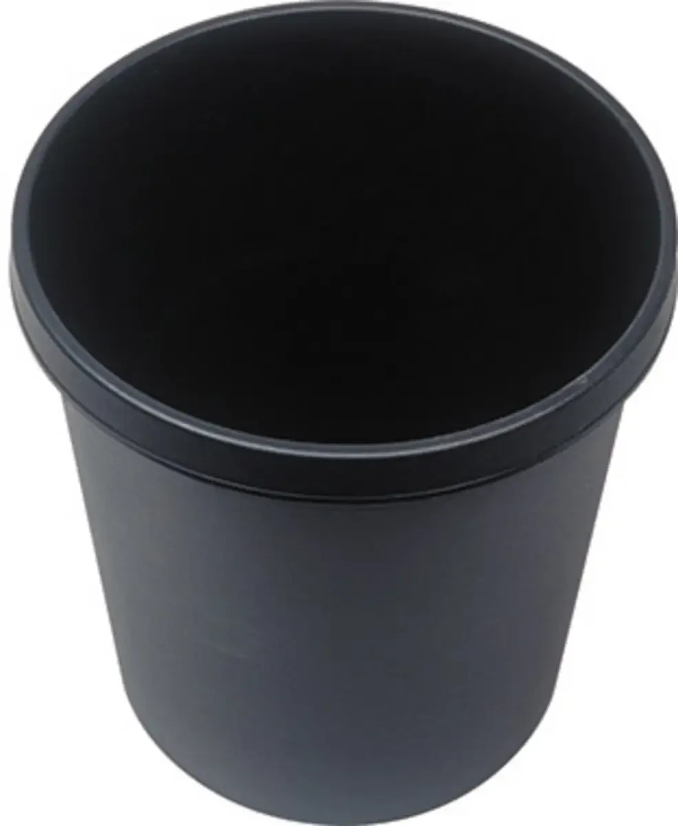Corbeille à papier Helit the german H6105895 18 l (Ø x H) 31.5 cm x 33.5 cm polypropylène 1 pc(s) von Helit in Schwarz – Produktfoto
