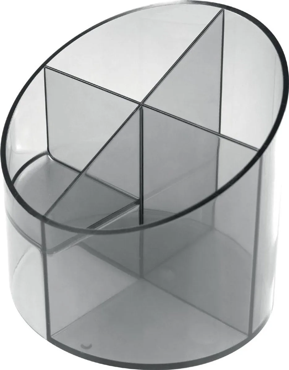 pennenhouder 4 vakken rond 110mm de Helit en Transparent – photo produit