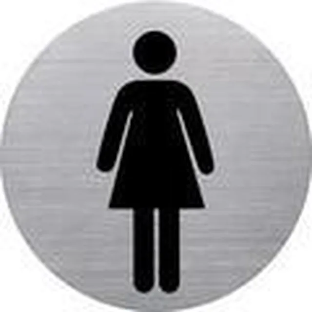 Piktogramm 'de badge' Dusche, rund, silber