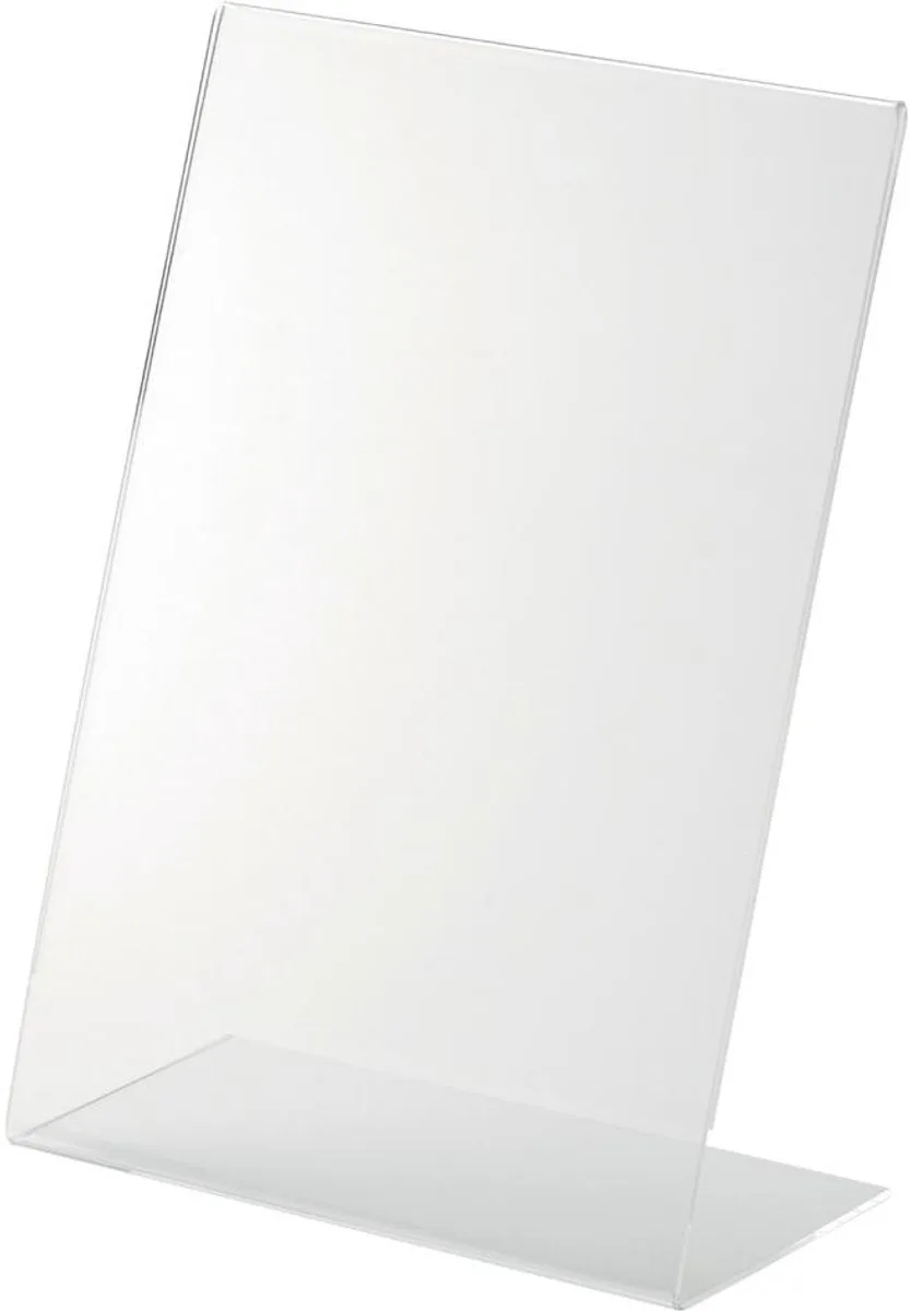 Tafelstandaard 'the presenter', Acryl, A5 staand von Helit in Transparent – Produktfoto