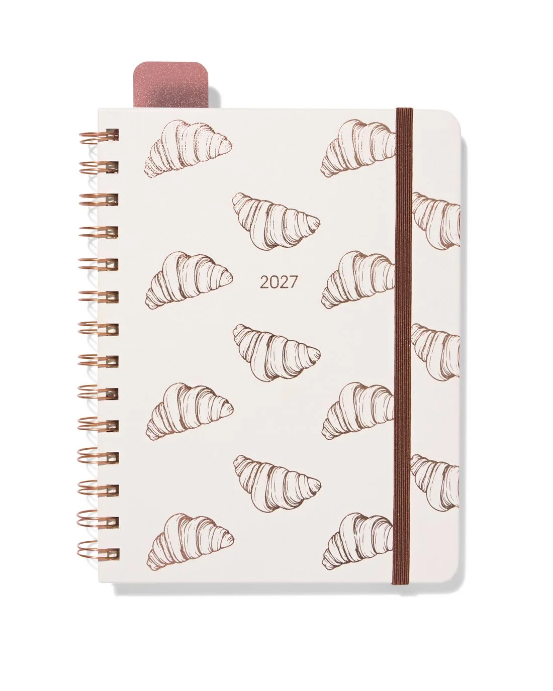 Agenda 2027 20.2x15cm croissant (gebroken wit) van HEMA – productfoto