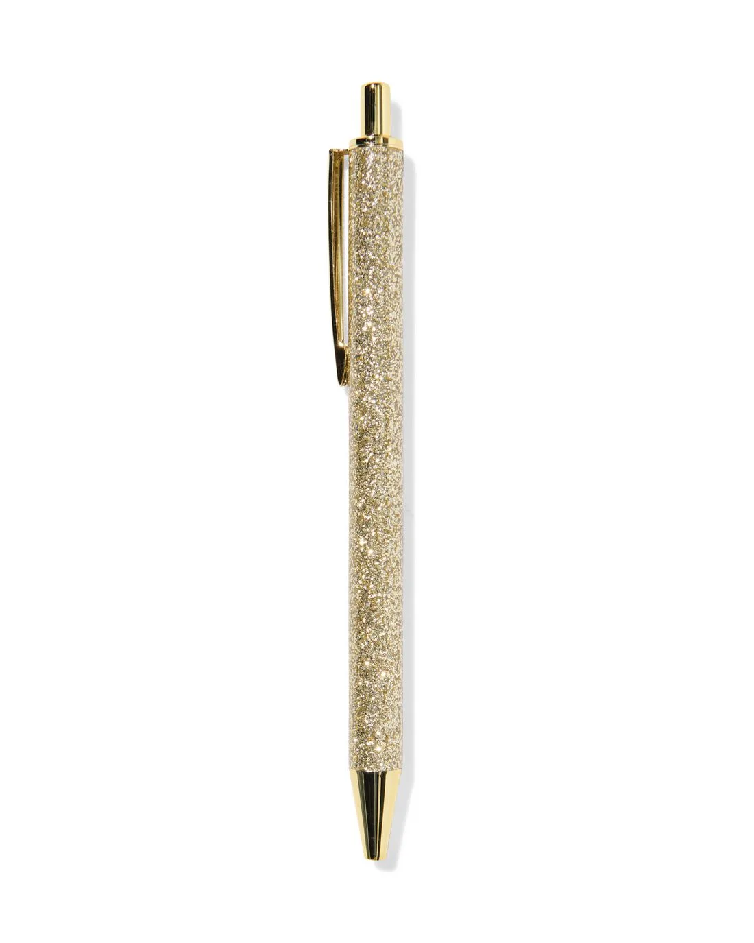 Balpen glitter goud blauwschrijvend van HEMA – productfoto
