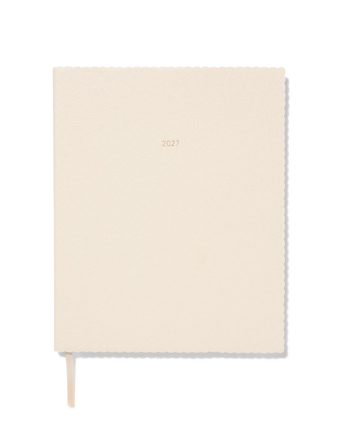 Bureauagenda 2027 26.6x21.7cm kunstleer wit (gebroken wit) van HEMA – productfoto