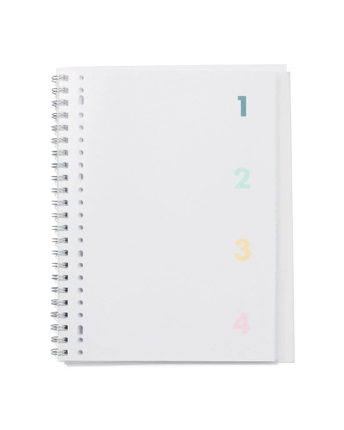 Collegeblok 4-in-1 A4 gelinieerd van HEMA – productfoto