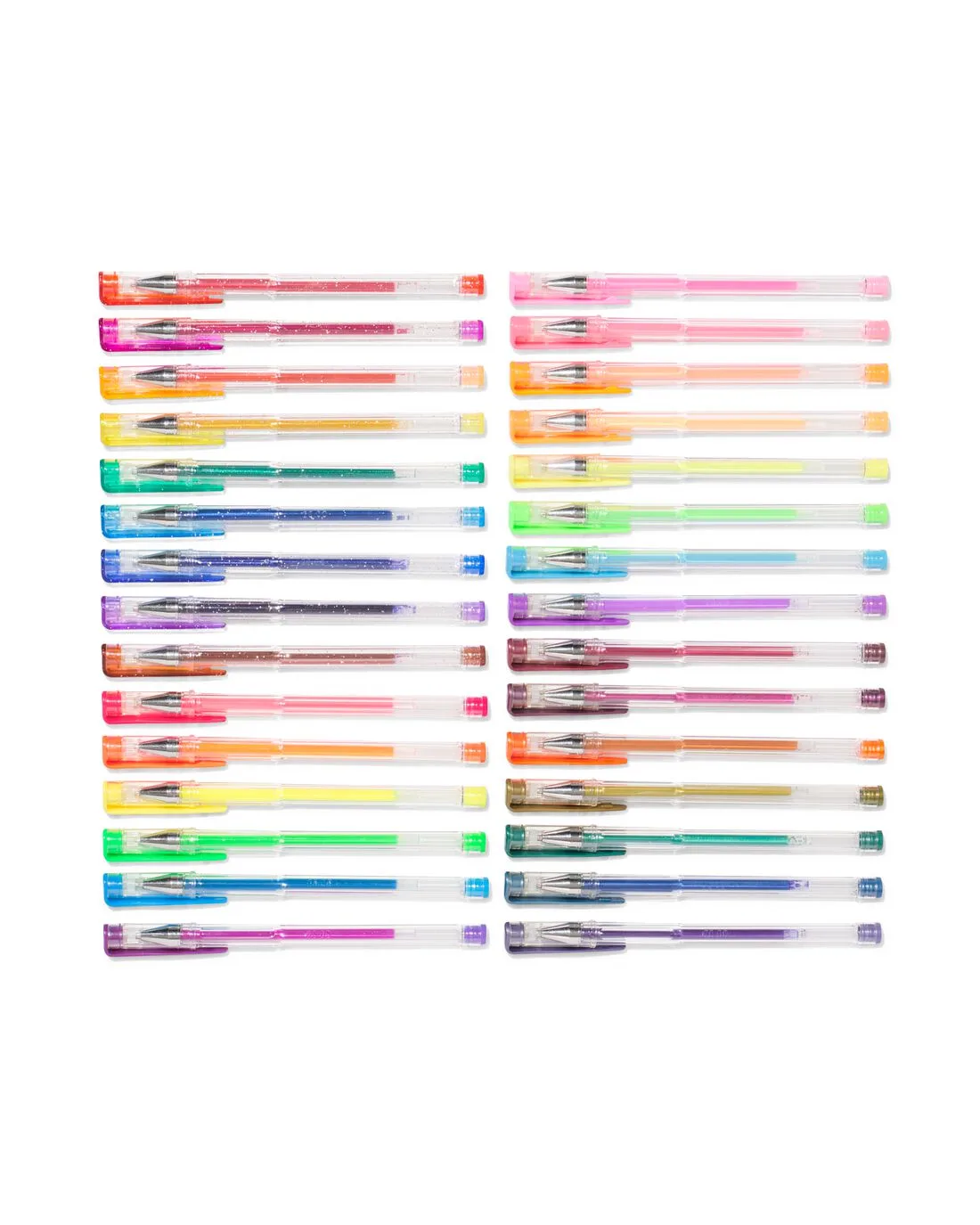 Gelpennen glitter - 30 stuks (multicolor) van HEMA – productfoto