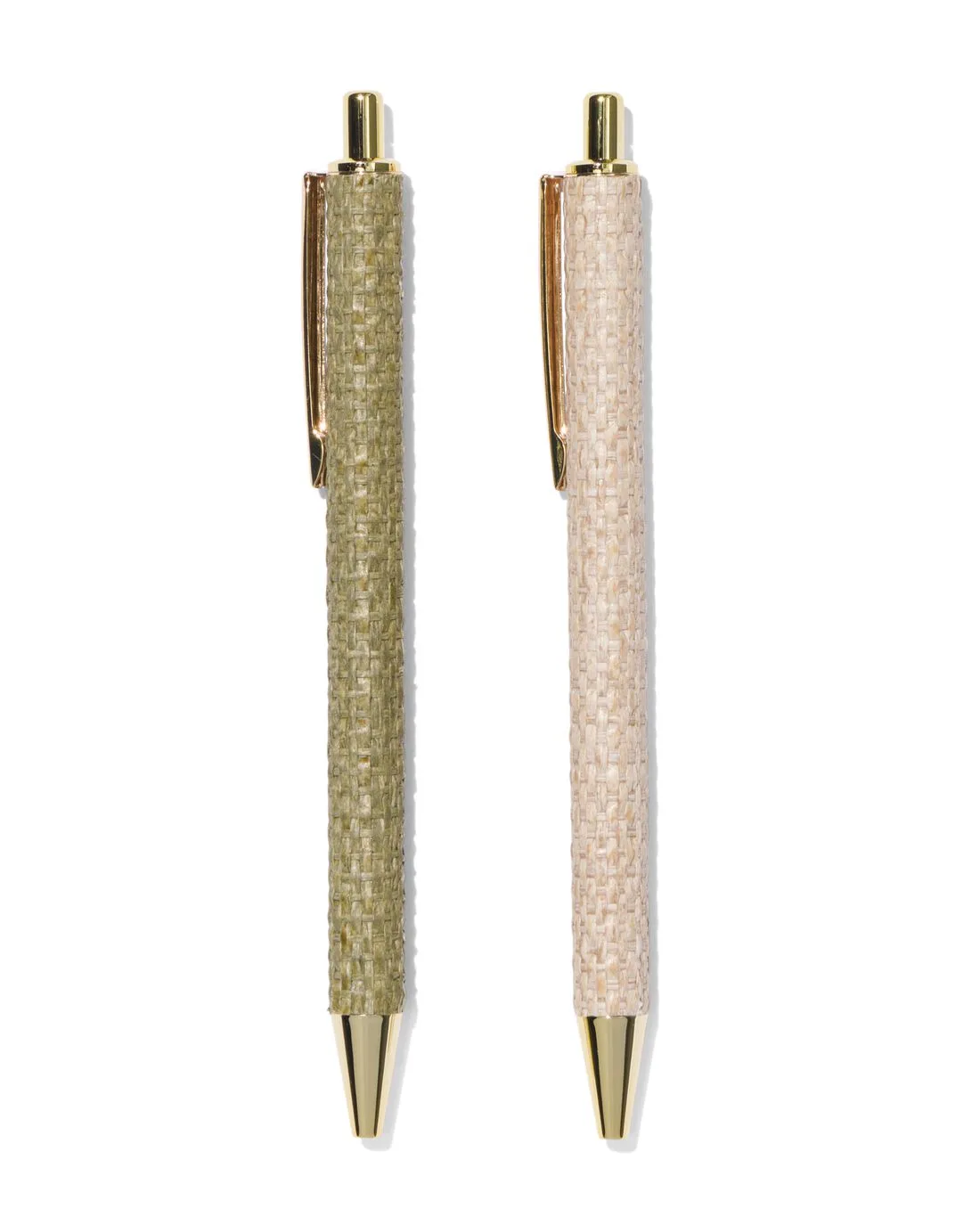 Hervulbare balpen gevlochten in cadeaudoos - 2 stuks van HEMA – productfoto