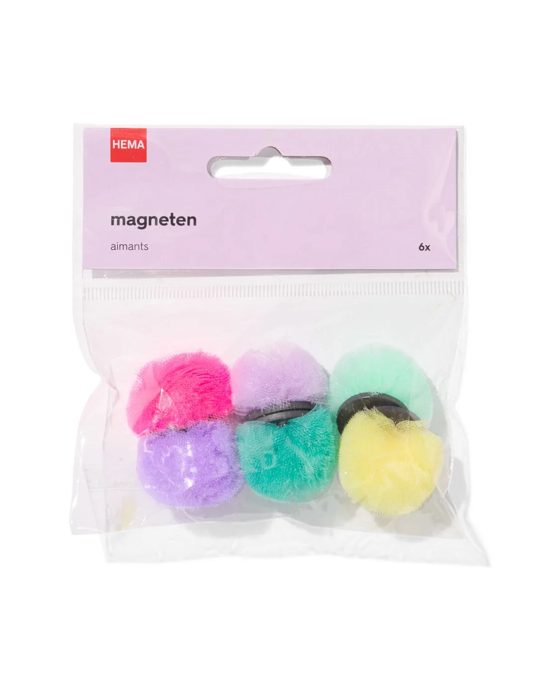 Magneten pompon - 6 stuks van HEMA – productfoto