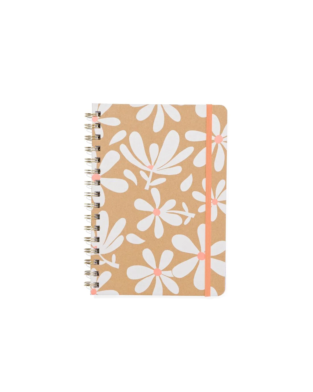 Notitieboek A5 spiraal karton bloemen von HEMA – Produktfoto
