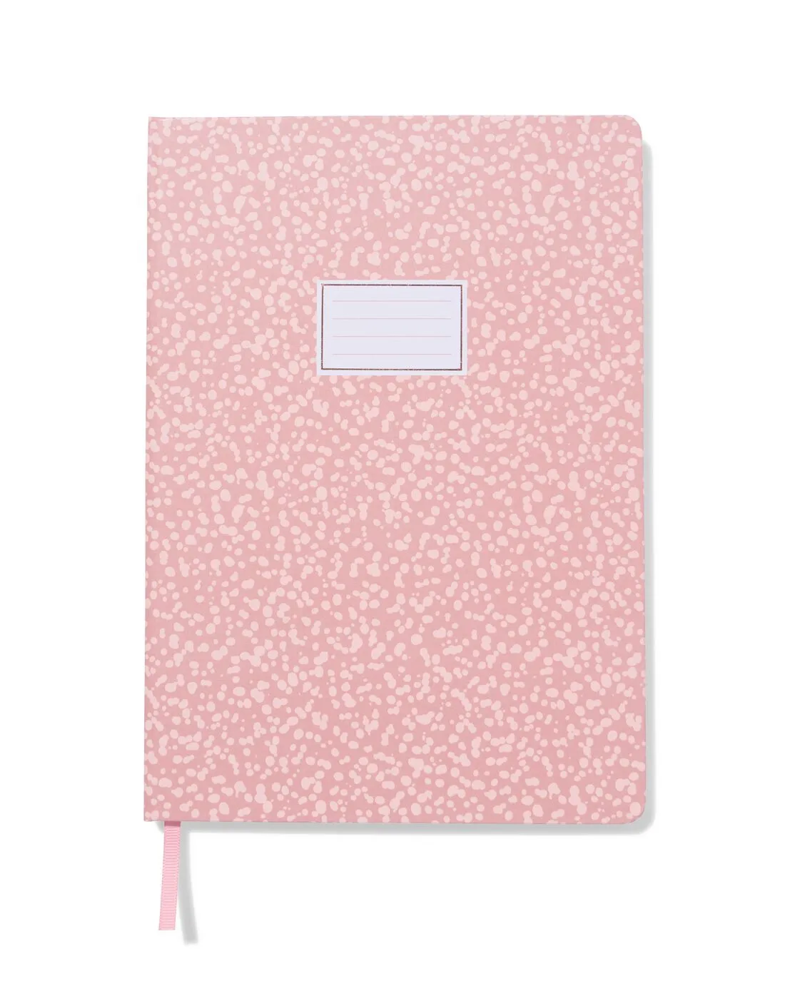 Notitieboek B5 gestipt roze (roze) van HEMA – productfoto