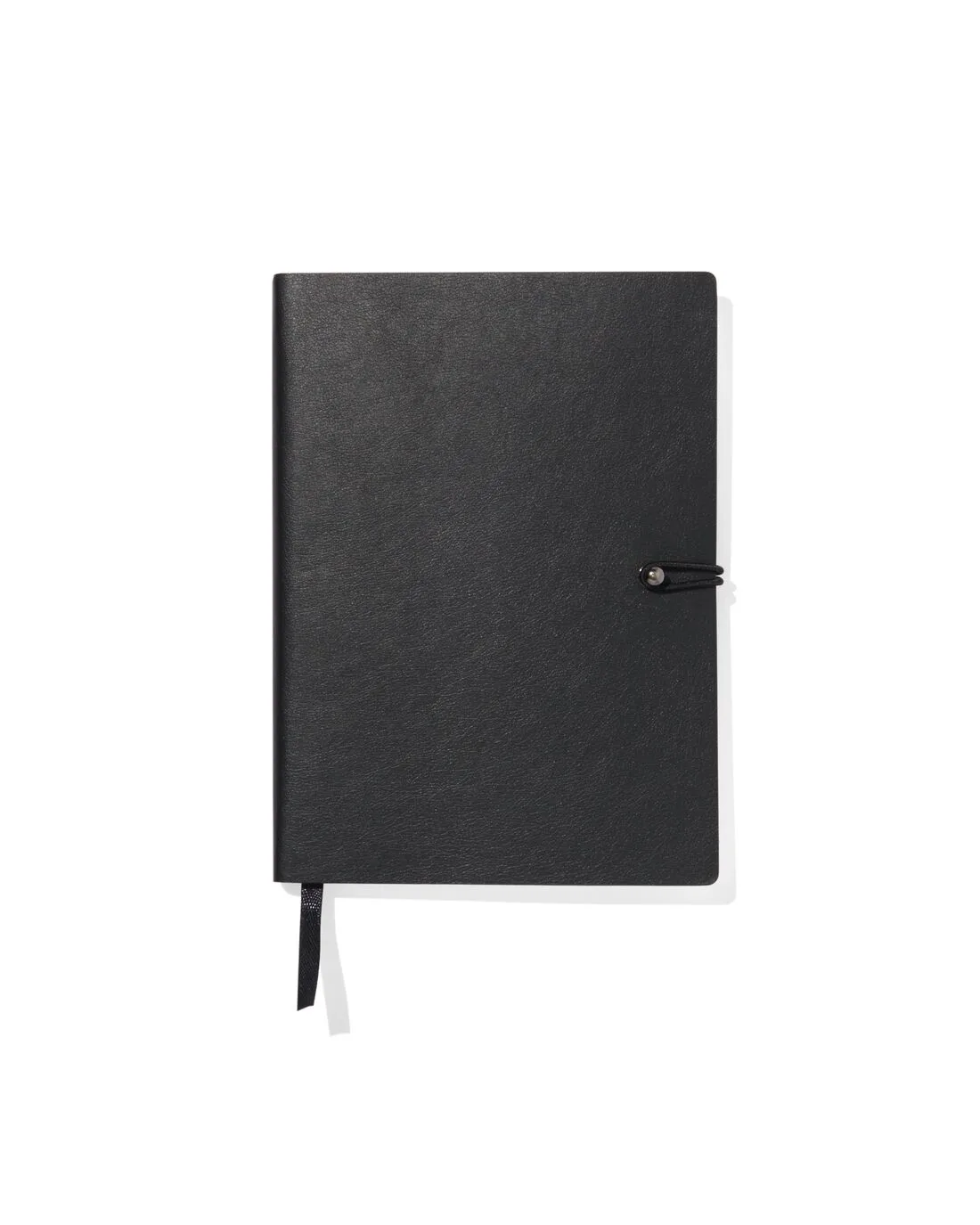 Notitieboek gelinieerd PU zwart 12.9x17.8 van HEMA – productfoto