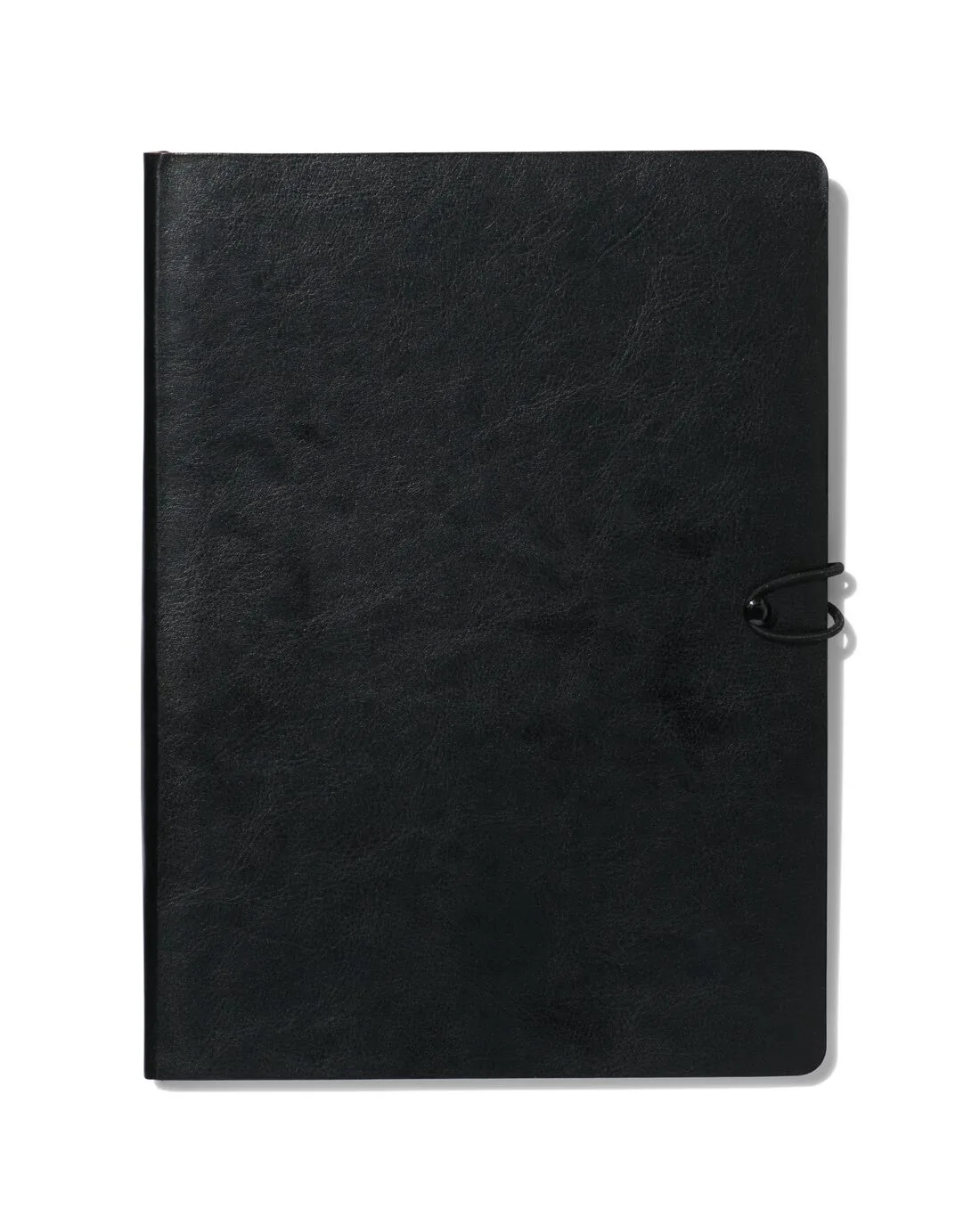 Notitieboek gelinieerd PU zwart 18.5x25.5 van HEMA – productfoto