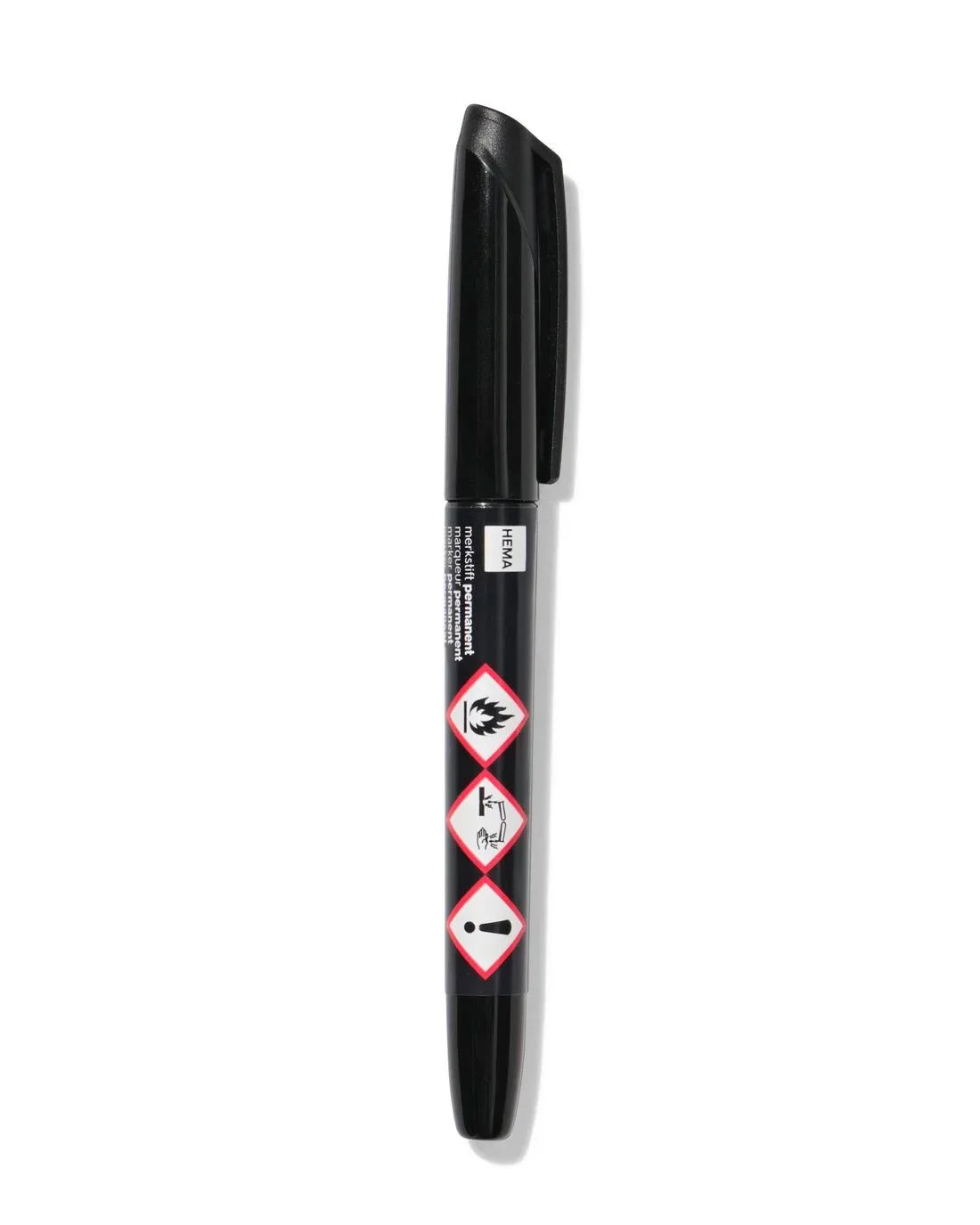 Permanent marker zwart van HEMA – productfoto