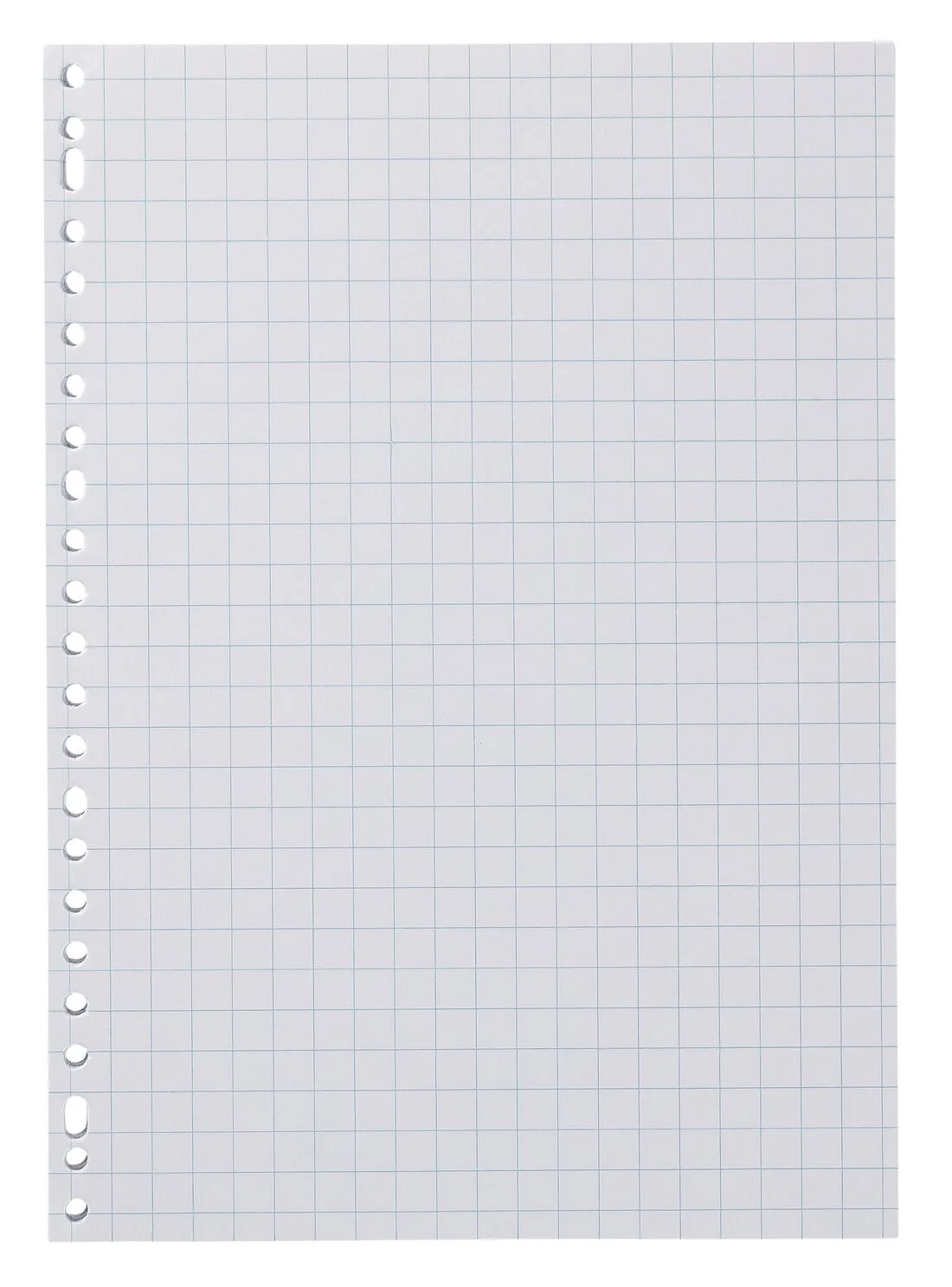 Ringbandpapier geruit 10x10mm - 100 stuks van HEMA – productfoto