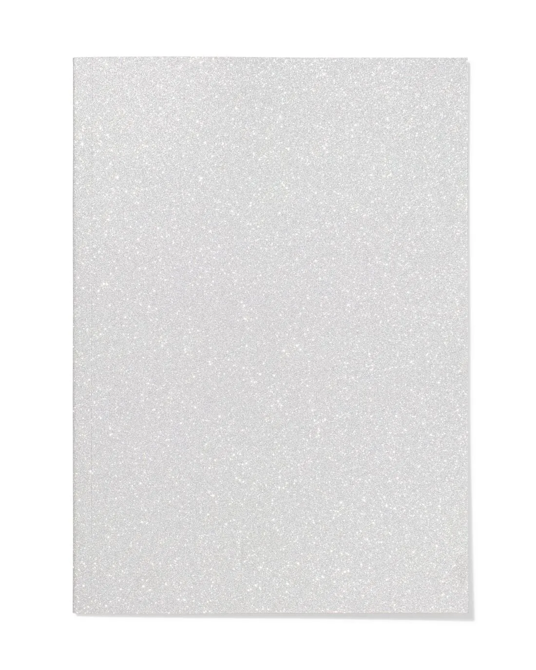 Schrift 25.5x18cm gelinieerd glitter (zilver) von HEMA – Produktfoto