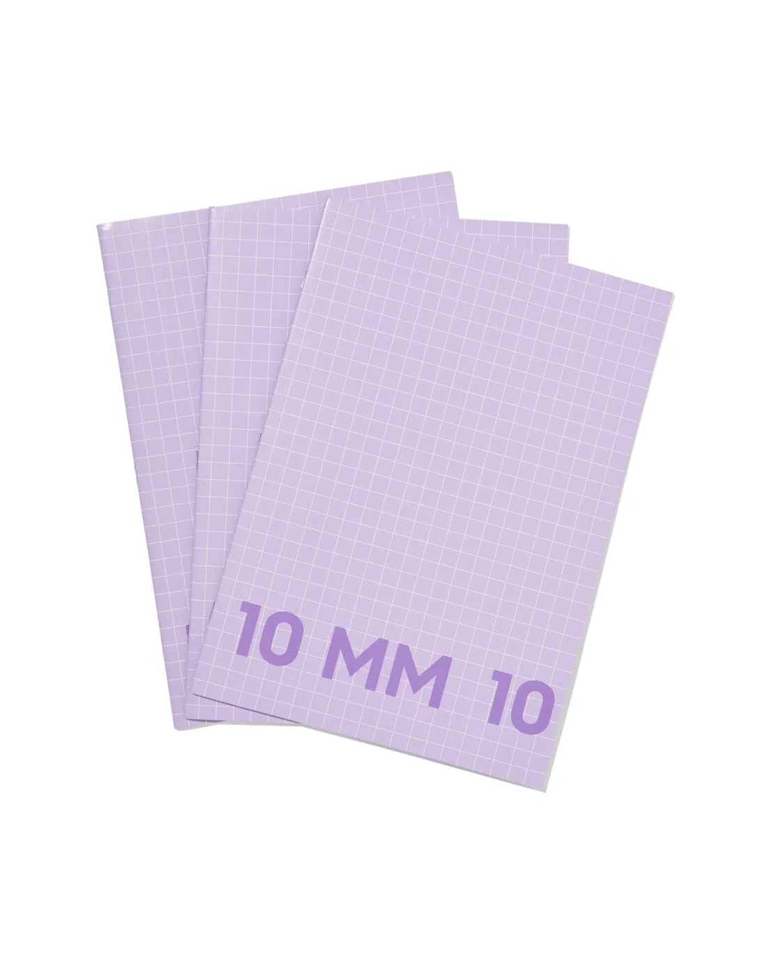 Schriften lila A4 geruit 10mm - 3 stuks (lila) van HEMA – productfoto