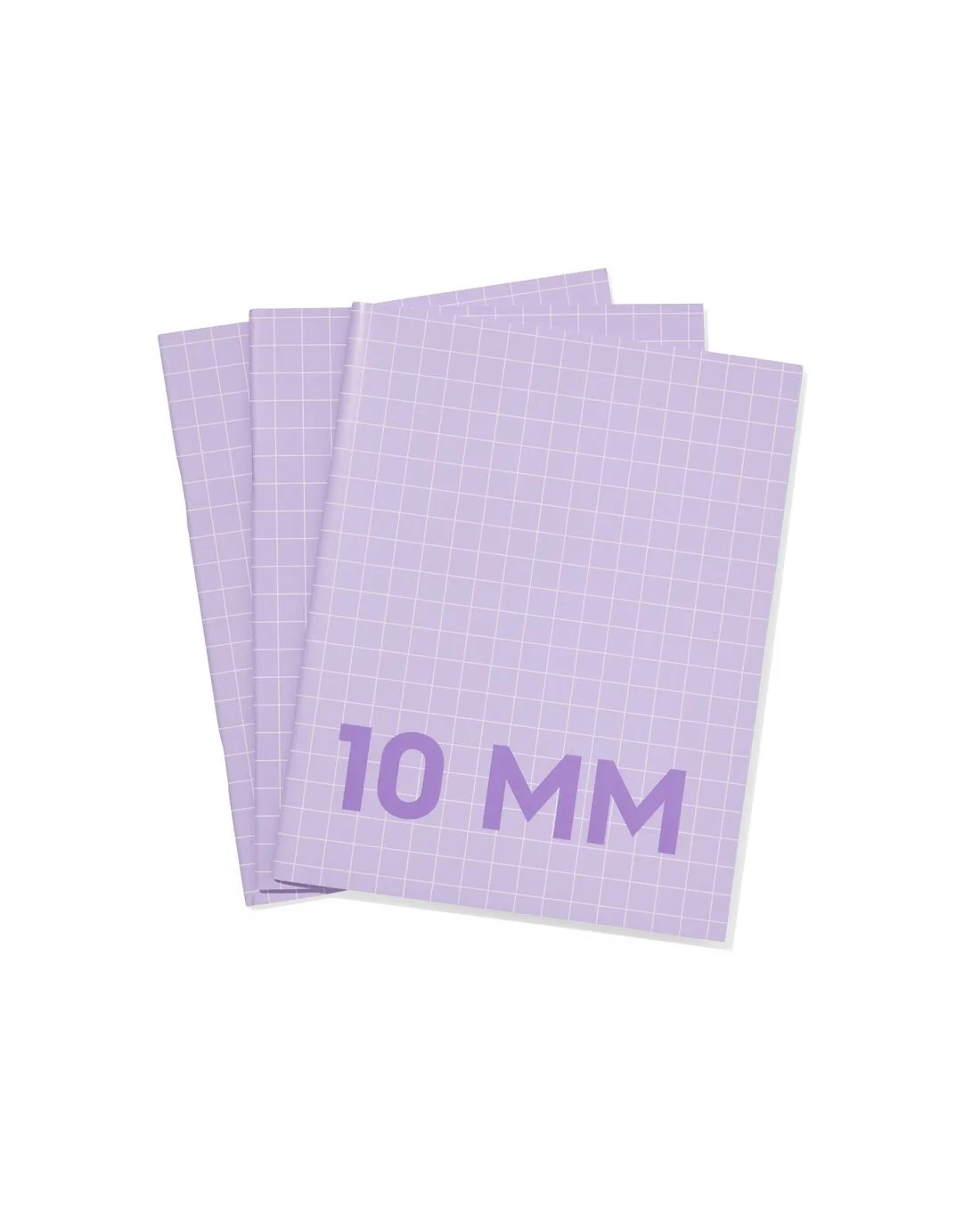 Schriften lila A5 geruit 10mm - 3 stuks (lila) van HEMA – productfoto