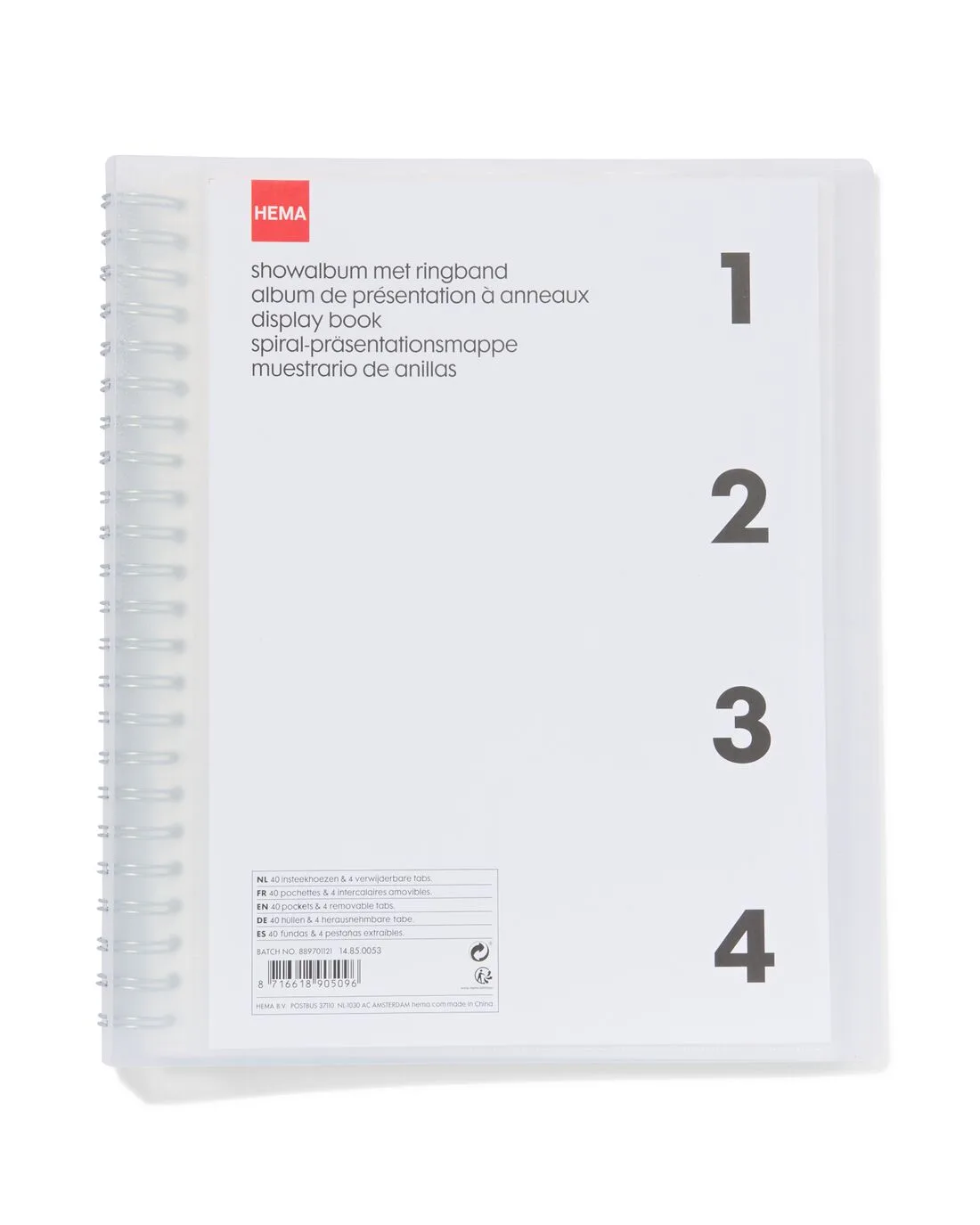 Showalbum A4 van HEMA – productfoto