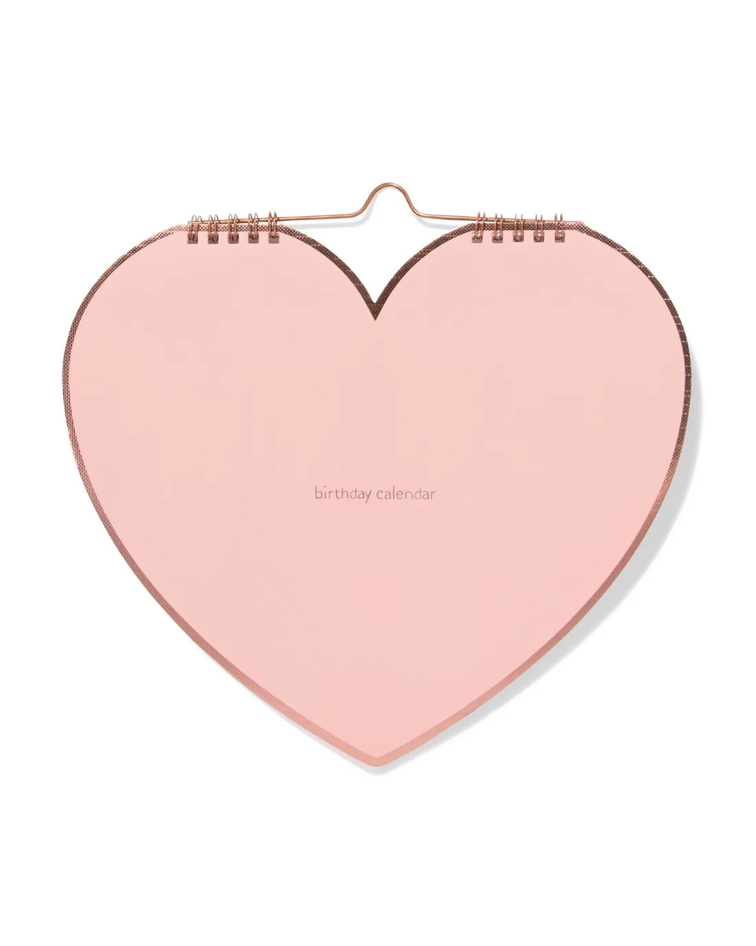 Verjaardagskalender 22.5x26cm hart (roze) fra HEMA – produktbillede