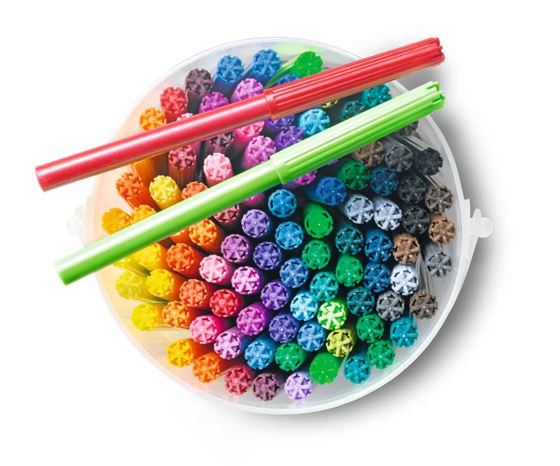 Viltstiften emmer - 100 stuks van HEMA – productfoto