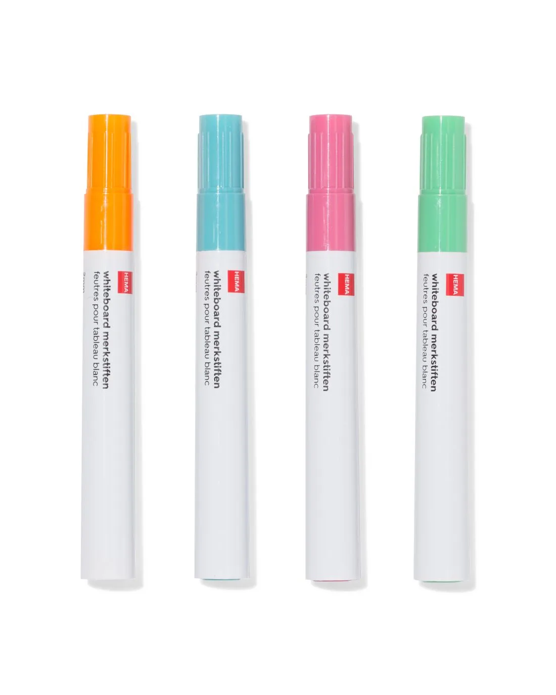Whiteboard markers 2mm pastel - 4 stuks van HEMA – productfoto