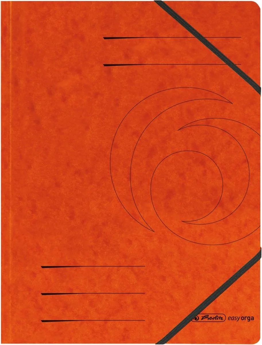 972463 - Conventional file folder - A4 - Cardboard - Matt - 1 pc(s) von Herlitz in Orange – Produktfoto