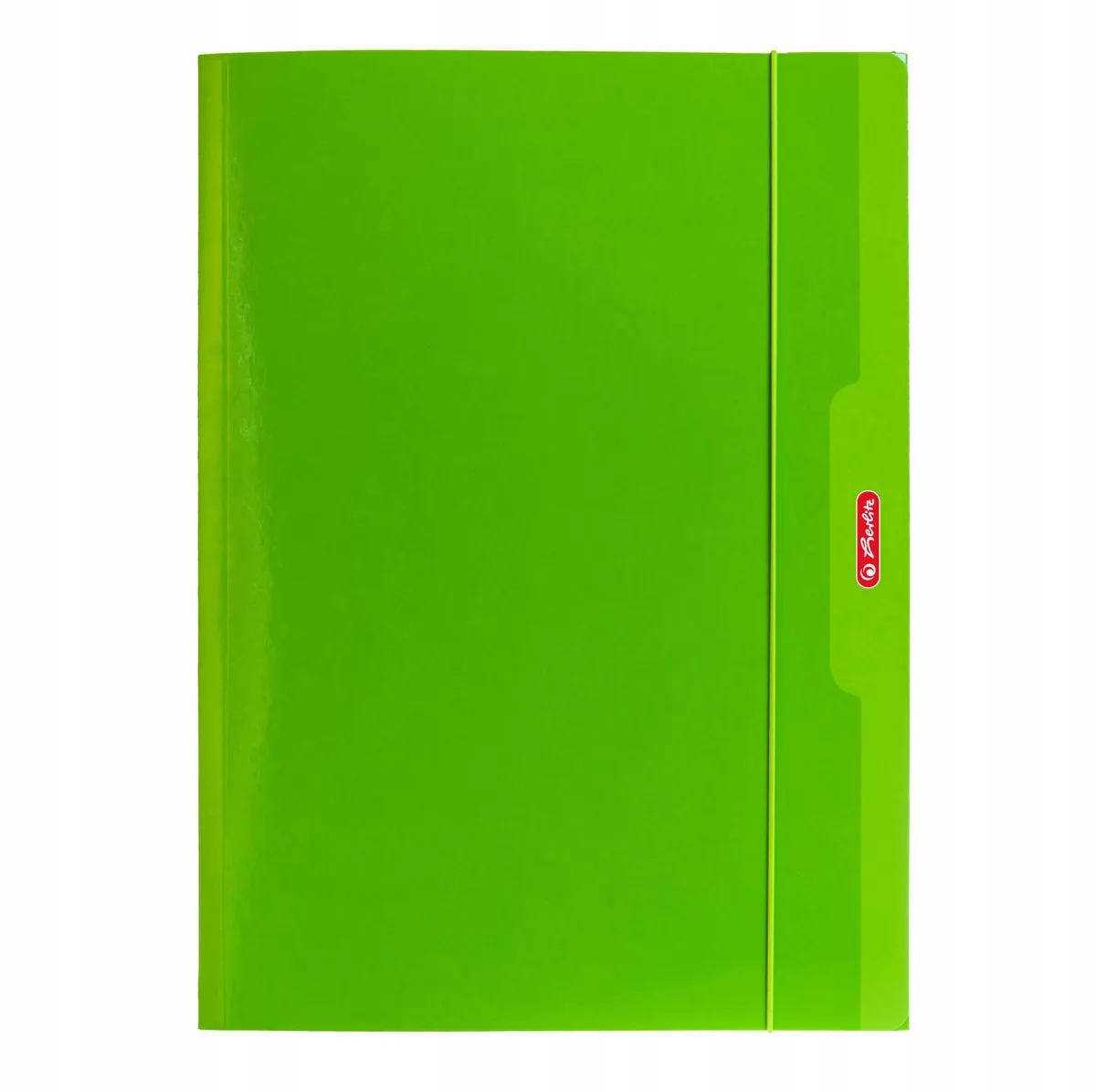 A4 Tekstmap met Elastiek - Colour Blocking van Herlitz in Groen – productfoto