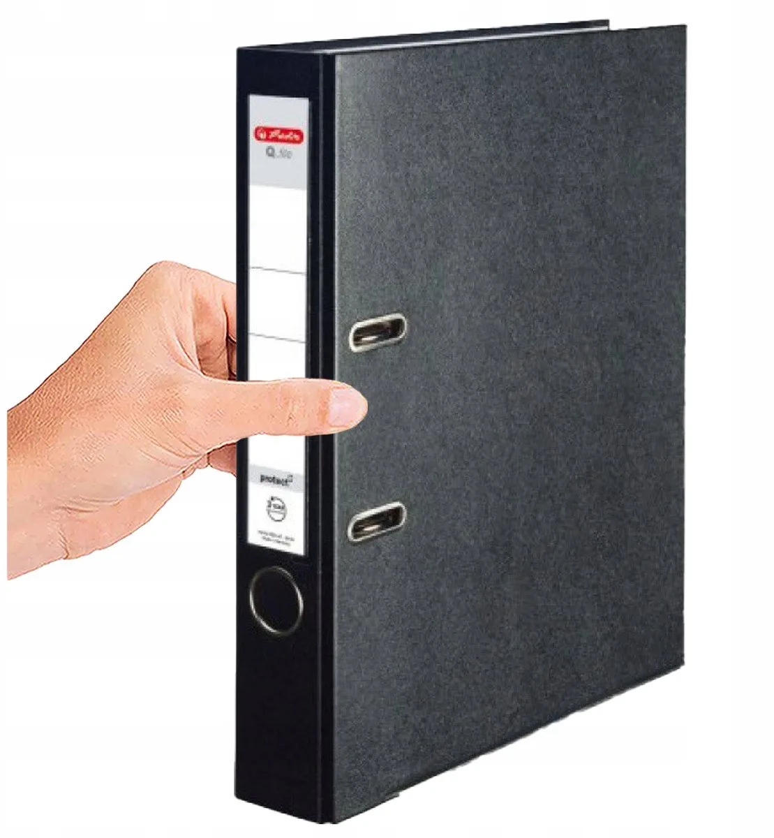 A4 Zwarte Ordner met 5cm Rug - Documenten Organizer von Herlitz – Produktfoto