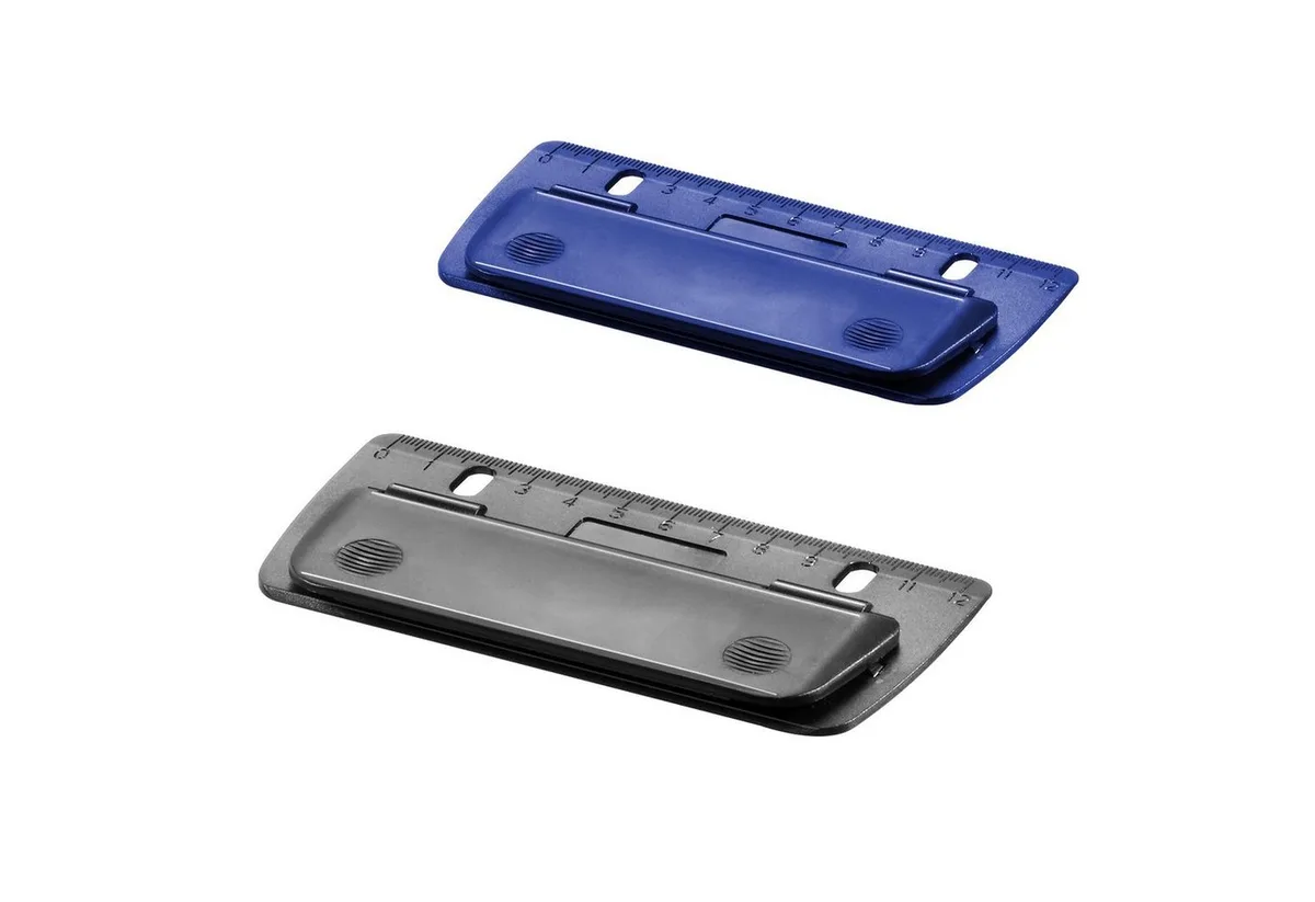 Aktenordner 2x Herlitz Taschenlocher / Mini Locher / abheftbar / Farbe: je 1x blau by Herlitz – product photo