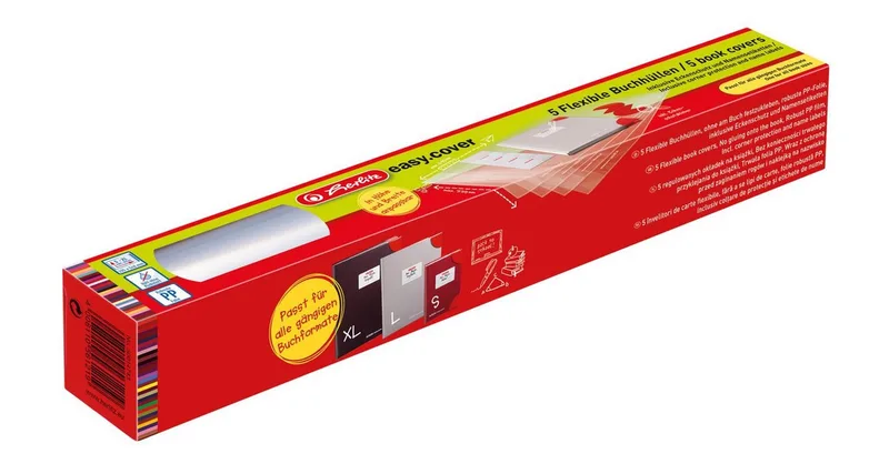 Aktenordner Herlitz Buchhüllen mit Namensetiketten 5er Set de Herlitz – photo produit