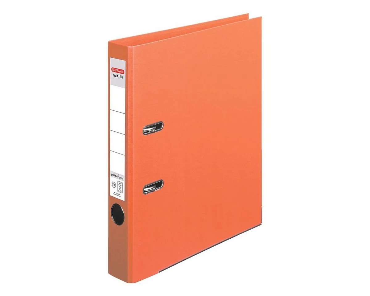 Aktenordner maX.file »protect plus« van Herlitz in Oranje – productfoto
