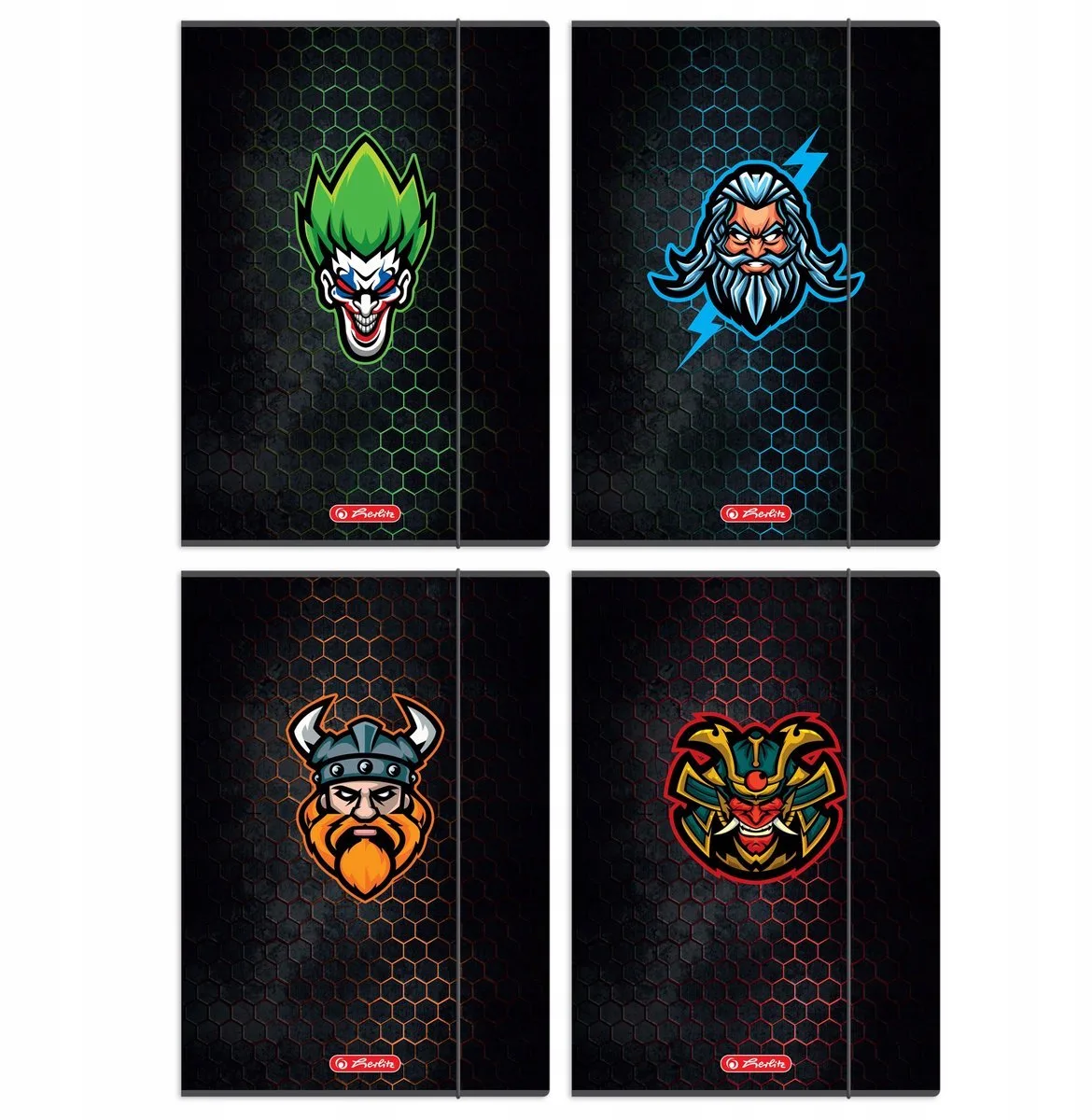 AVATARS A4 Kaart met Elastiek - Gelamineerd de Herlitz en Multi-coloured – photo produit